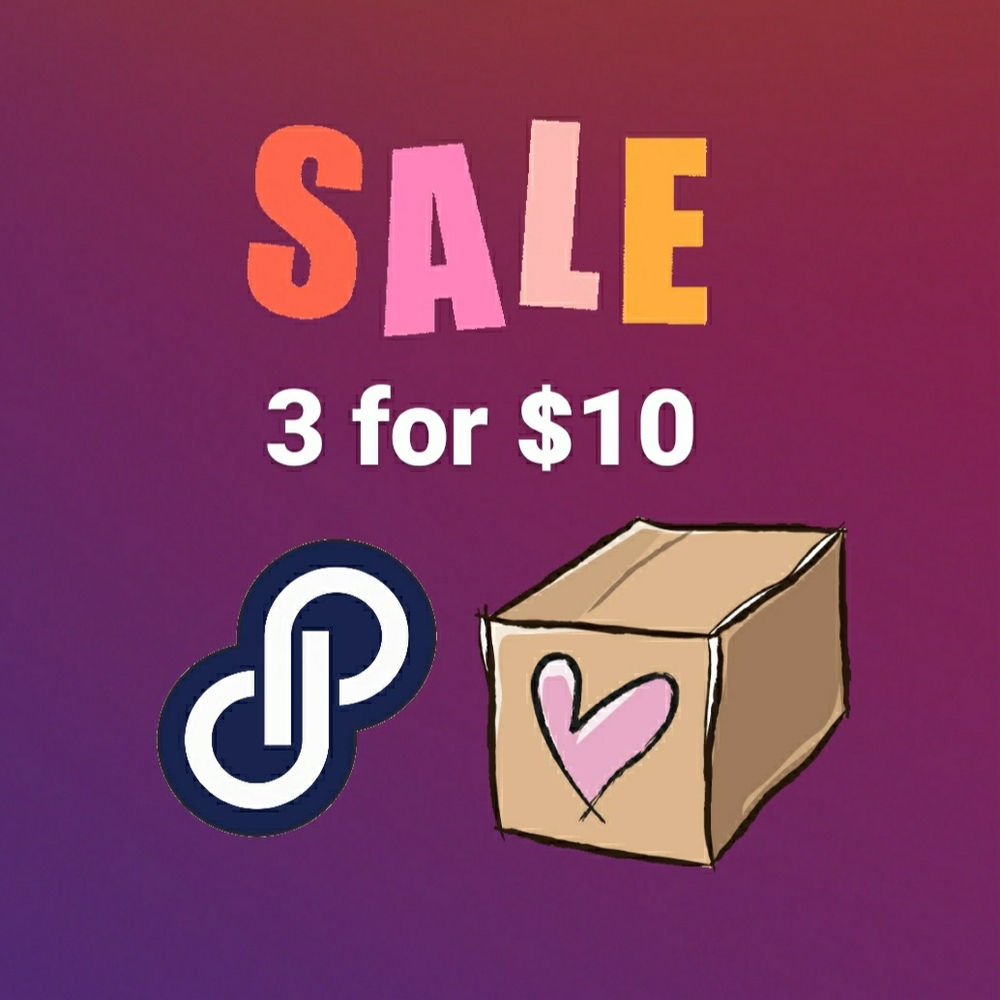 3 for $10 / 4 for $12 / 5 for $15